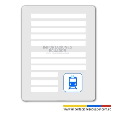 carta de porte internacional transporte ferroviario