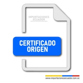 certificado de origen documento aduana
