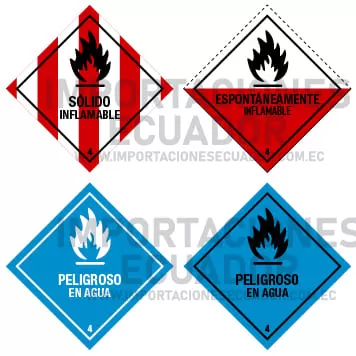 mercancías peligrosas tipo 4 sólidos inflamables