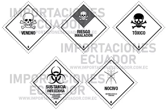 mercancías peligrosas tipo 6 sustancias tóxicas e infecciosas