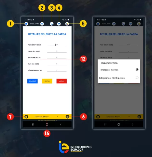 calculadora de peso volumétrico