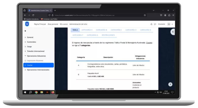 procedimiento para importar