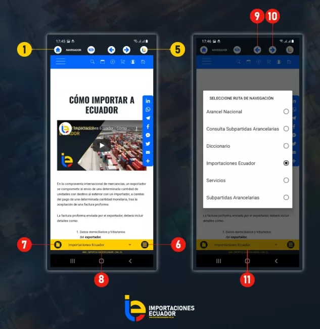 senae movil aduana ecuador