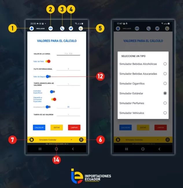 calculadora impuestos aduaneros